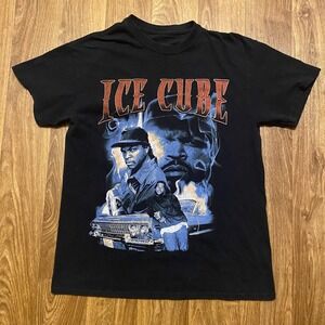 Ice Cube Shirt Adult Medium Short Sleeve Rap‎ Hiphop Graphic
